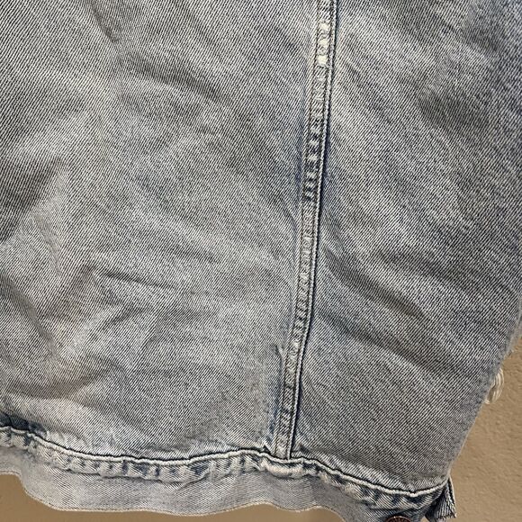 Levis Trucker Jacket Mens Size M Light Wash Distressed Denim Blanket Lined Vtg - Picture 15 of 16